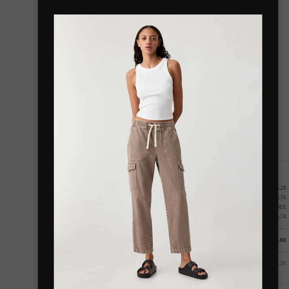Gap Factory Mid Rise Easy Women's Cargo Pants Med
